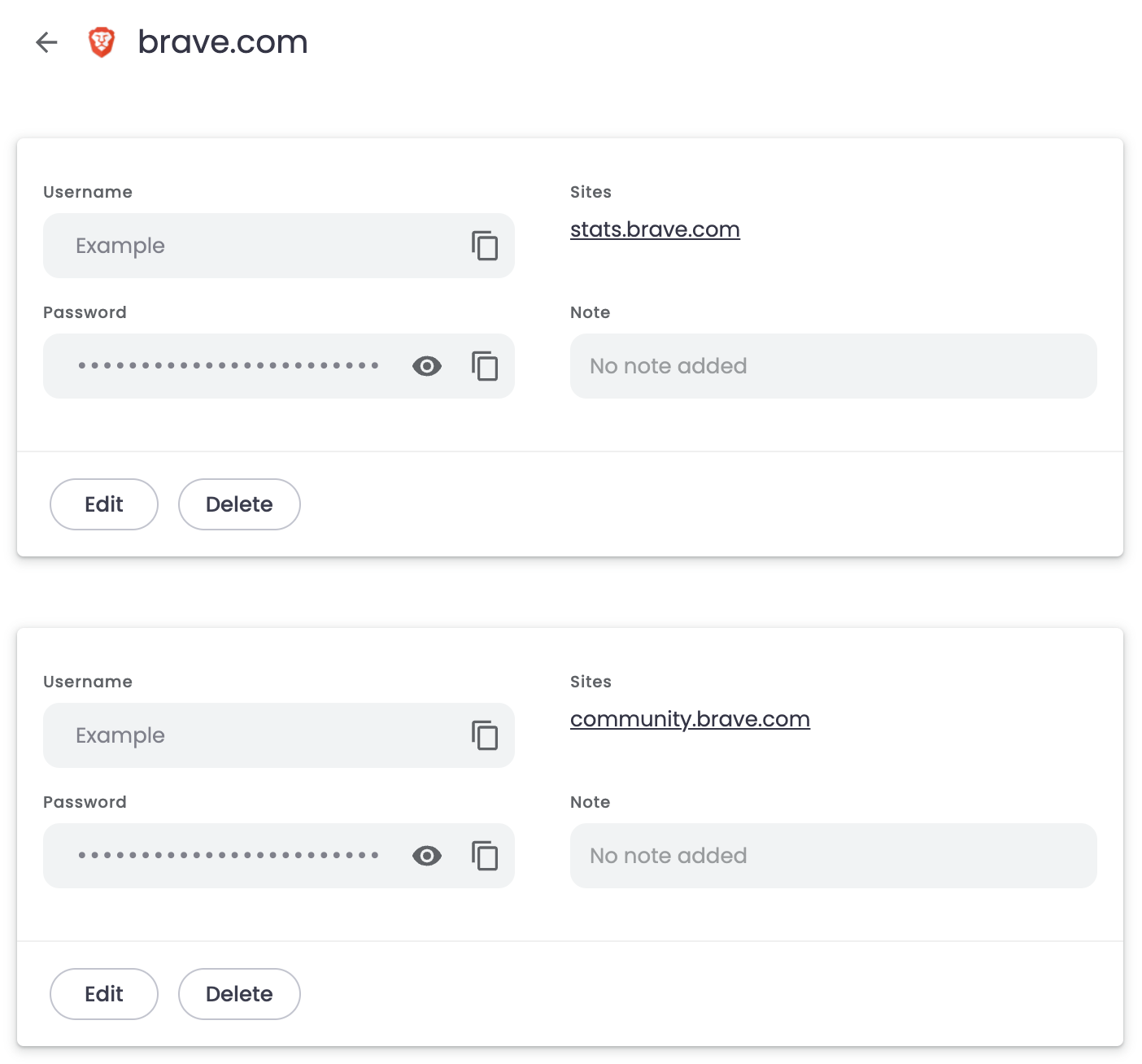 How do I use the built-in password manager? – Brave Help Center