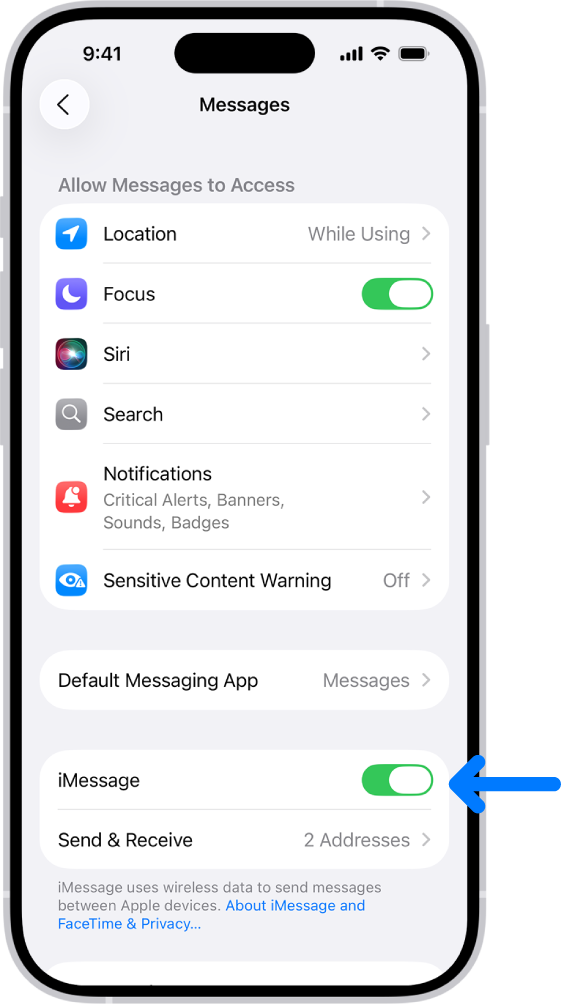 Set up Messages on iPhone - Apple Support