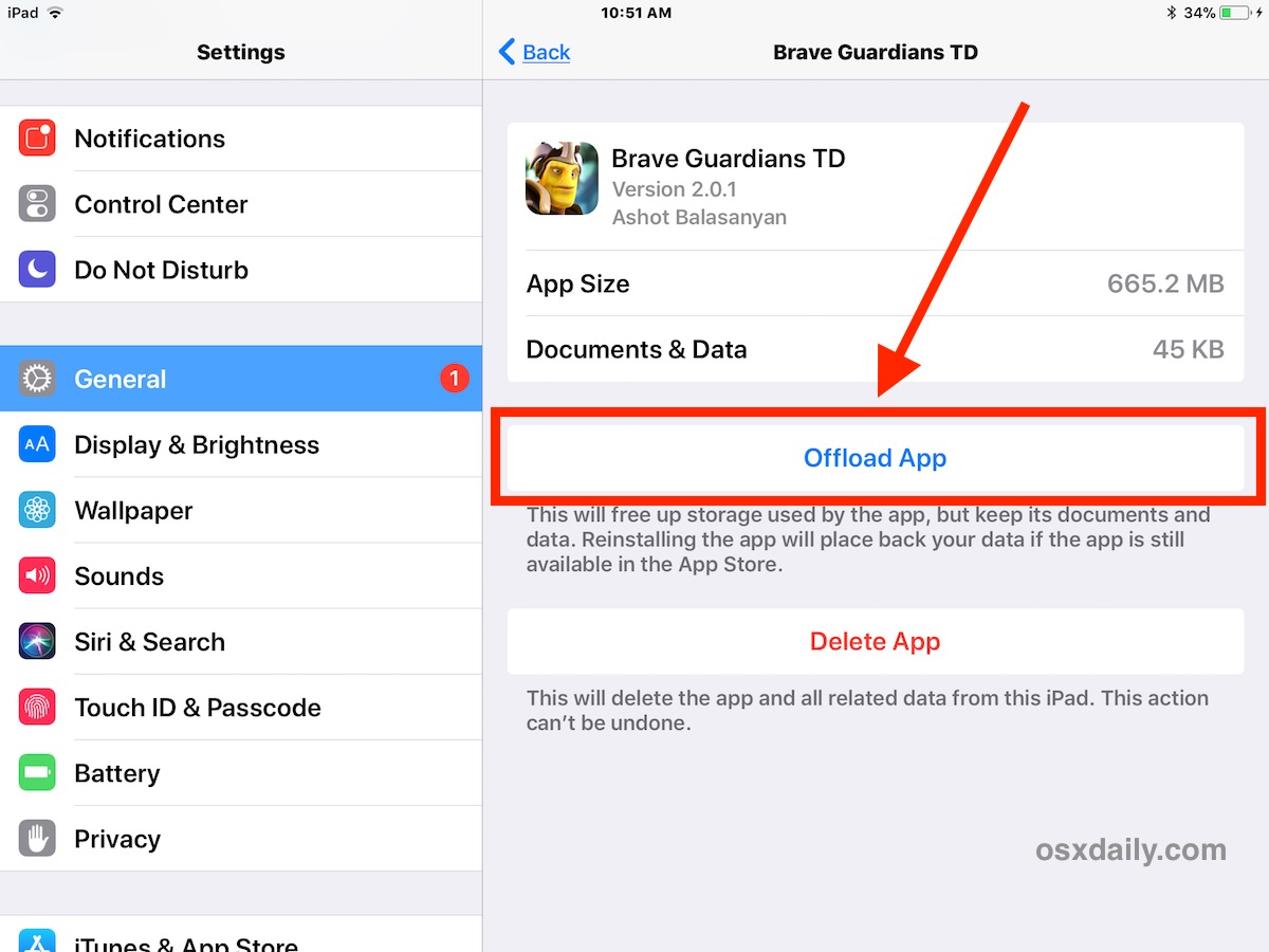How to Offload Apps on iPhone or iPad to Free Up Storage Space - OS X Daily