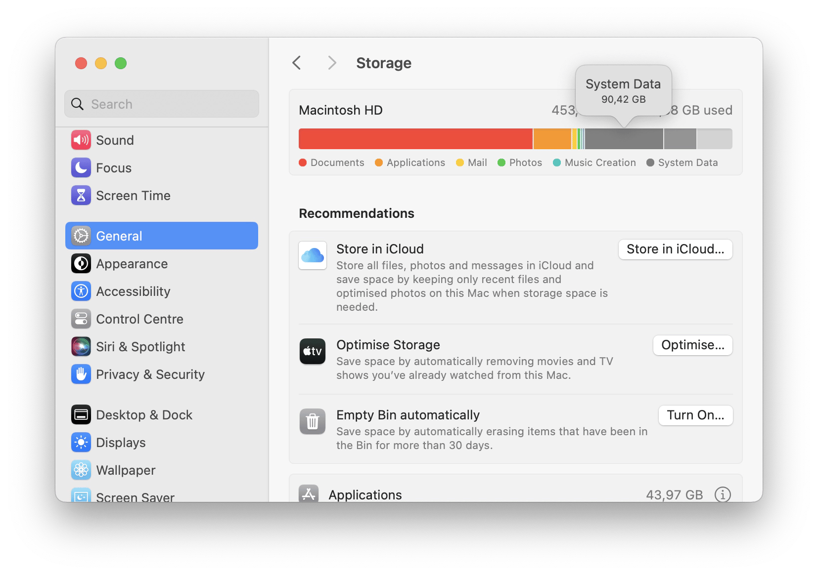 Mac System Data is large: What to do?